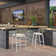 Brasia 29.72" Patio Bar Stool with Cushion