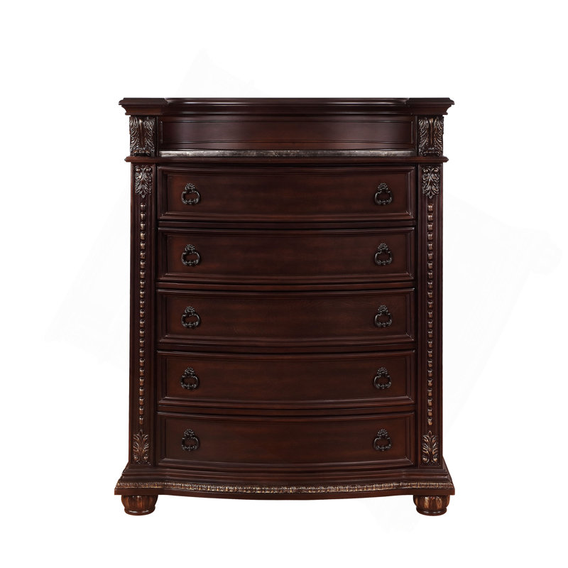 Meuble en bois massif 1pc, Brun / cerisier