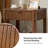 Fogarty Modern 23.75"W Fogarty Oak Grain Fluted End Table-1569159961