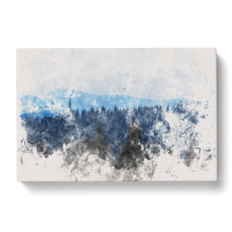 Church Beyond The Forest - Wrapped Canvas Print, 35cm H x 50cm W x 3cm D