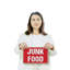 Junk Food Street 8 Inch x 12 Inch Plastic Sign