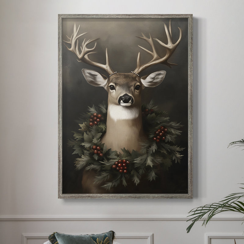 «Christmas Holiday Art», série 2, CCXxI, reproduction encadrée - bois massif, H 21 po x l 17 po