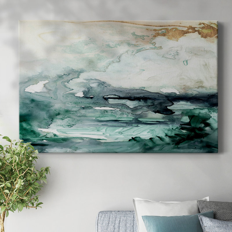 Toile tendue avec écume de mer I-Gallery, H 12 po x l 18 po