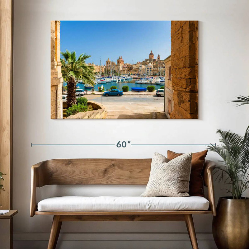 Gillard Street à Senglea Marina, H 32 po x l 48 po