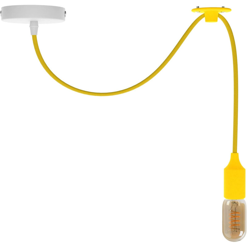 1 - Light Single Pendant, 207.5'' H x 10'' W x 10'' D, Pink