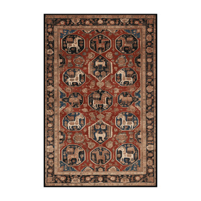 Tapis brun lavable à la machine