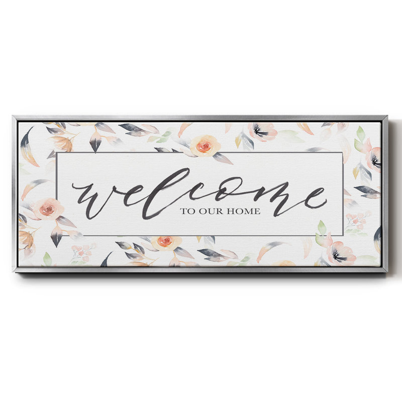 Welcome to Our Home - Toile encadrée