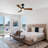 42" 3-Blade LED Standard Ceiling Fan with Remote Control and Light Kit for Living Room