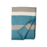 Block Stripe Woven Baby Alpaca Throw Blanket