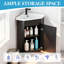 Meuble-lavabo de coin simple 26 po avec lavabo en céramique, meuble-lavabo sur pied (robinet non inclus)