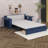 Full Size Corner Bed Frame With Storage Drawers And Removable Desk, Wood Daybed With Hydraulic Side Table For Kids Teens Adults-557918025-557918024