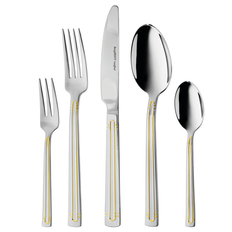 Ensemble de couverts en acier inoxydable 18/10 de 18 pièces BergHOFF Essentials Heritage, service pour 12