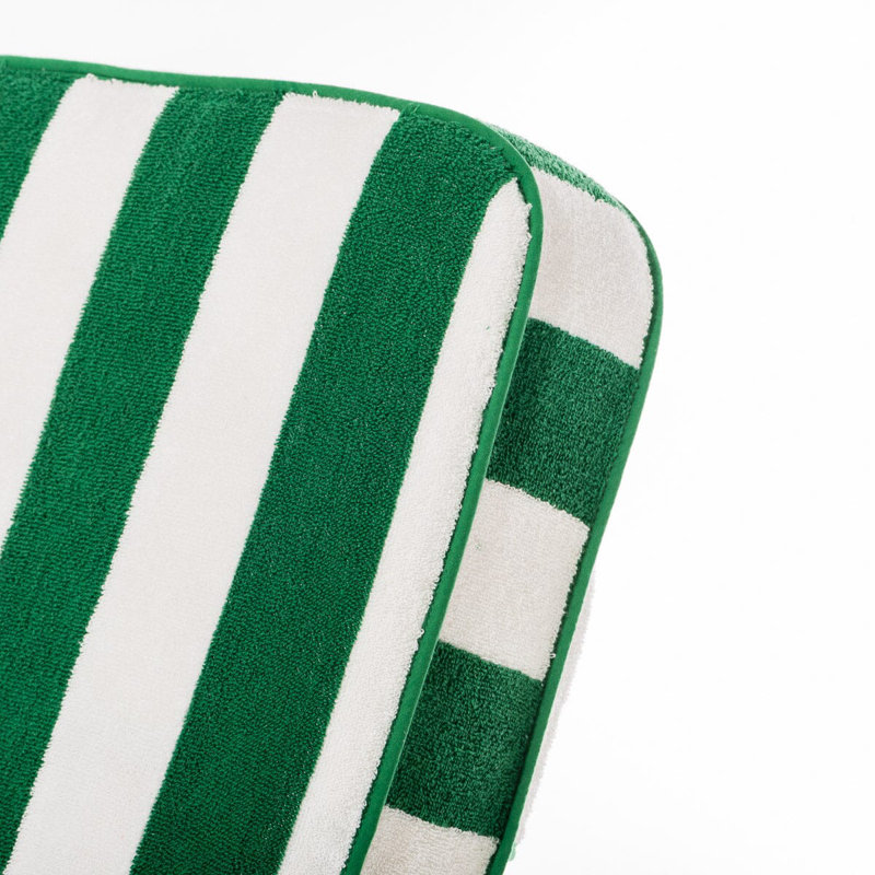 Lounger Towel, Crew Canyon Green Stripe