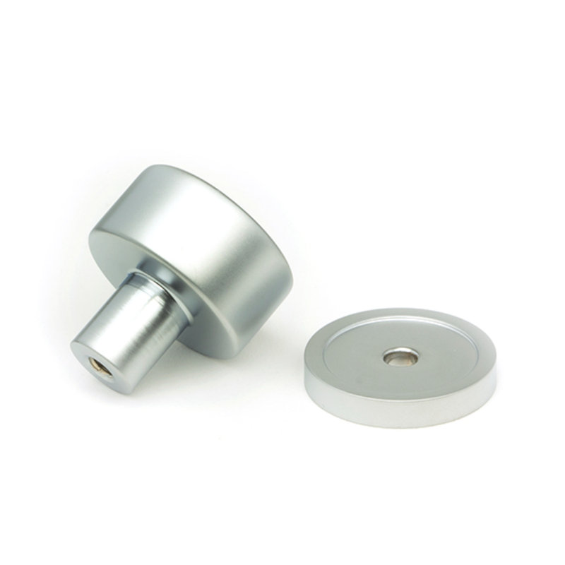 Round Knob, 2.5 cm, Satin Chrome