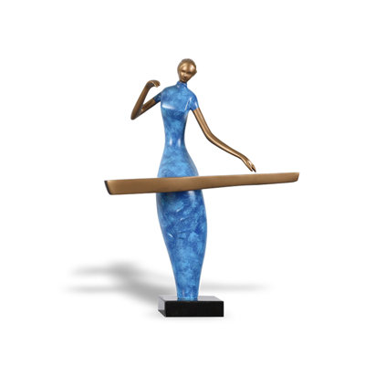 Sculpture en fibre de verre, plastique renforcé, marbre, sculpture abstraite sur le sol, objet décoratif
