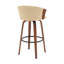Tabouret de bar pivotant en noyer de 30 po Diana