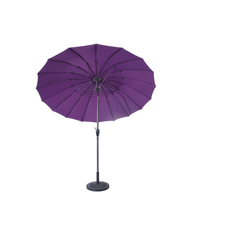 Calton 253cm Traditional Parasol, Plum