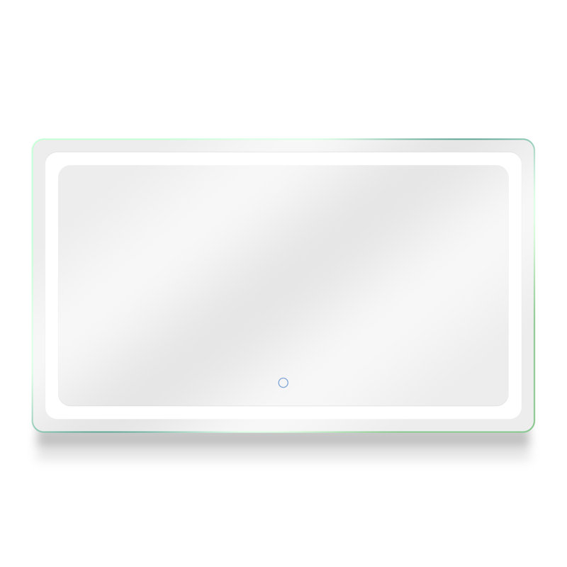 Porphyrion Metal Flat Wall Mirror, 60" W x 35" H