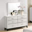 Commode double 6 tiroirs avec miroir Burrigan