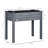 Raised Garden Bed with Legs, 34" x 18" x 30", Elevated Wooden Planter Box, Self-Draining with Bed Liner for Vegetables, Herbs, and Flowers Backyard, Patio, Balcony Use, Dark Gray