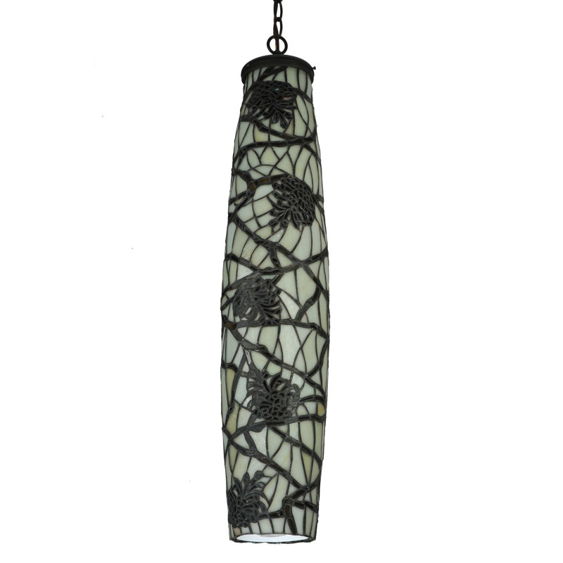 Luminaire suspendu cylindrique 5 lumières Pine Branch