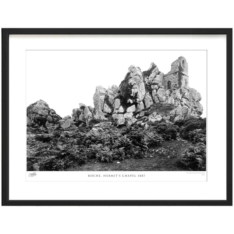 Roche, Hermit's Chapel 1887 by Francis Frith - Single Picture Frame Print, 28cm H x 36cm W x 2.3cm D