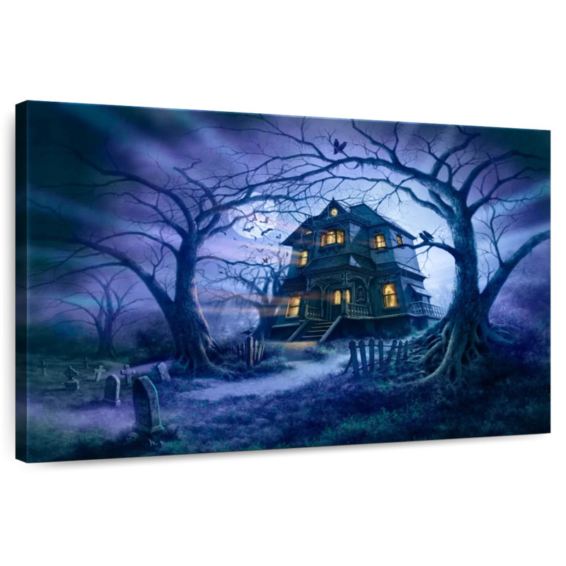 Kelan Haunted House II, 24" H x 36" W
