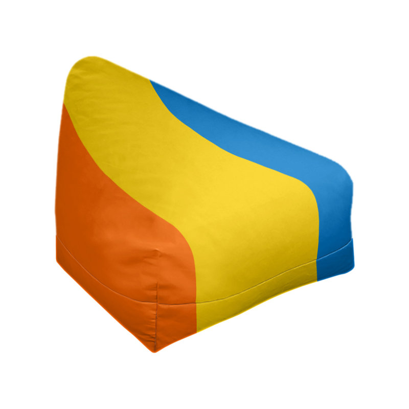 Housse de sac de pois standard Miami, Rouge orangé / jaune / bleu