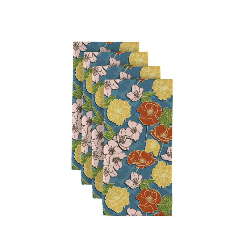 Marisa Polyester Floral Square Napkin