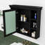 Armoire de rangement murale élégante avec porte miroir-340397719