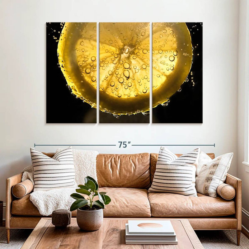 Yarlin Soda Water Lemon, 42" H x 65" W