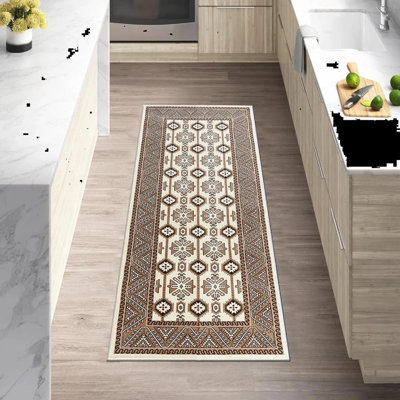 Floral Flokati Area Rug