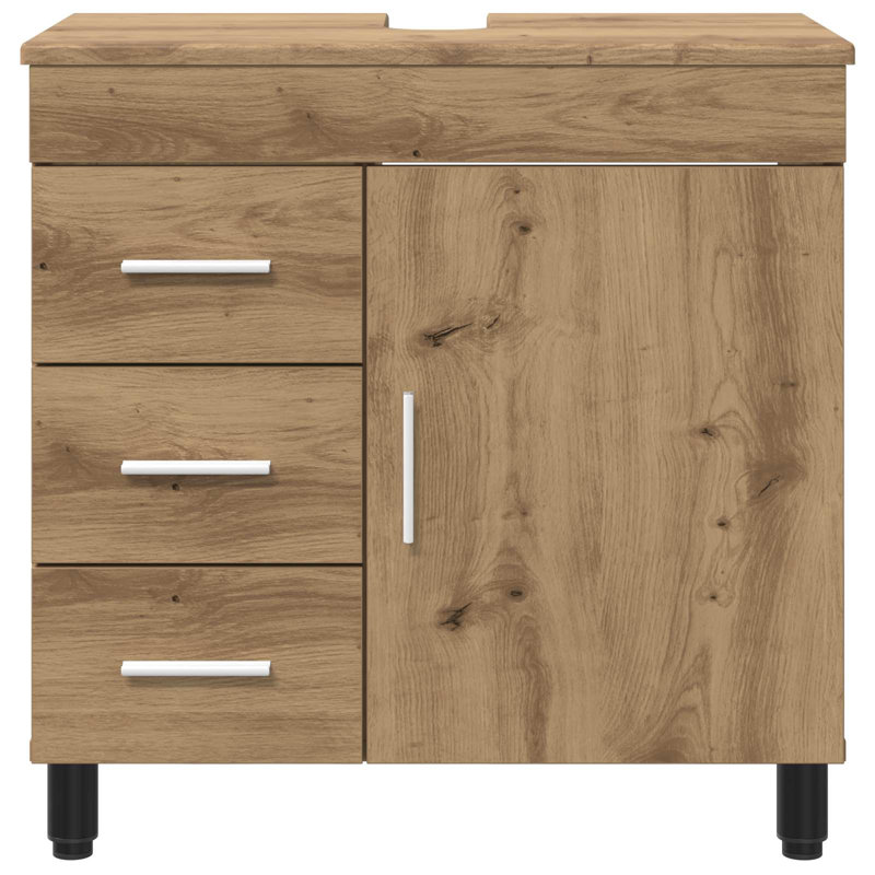 60cm Bathroom Vanity Base Only, Artisan Oak