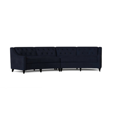 Charlotte Upholstered Curved Sectional Symmetrical