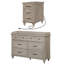 Ensemble de commode 2 pièces Ailan, une commode et une table de chevet-215673769