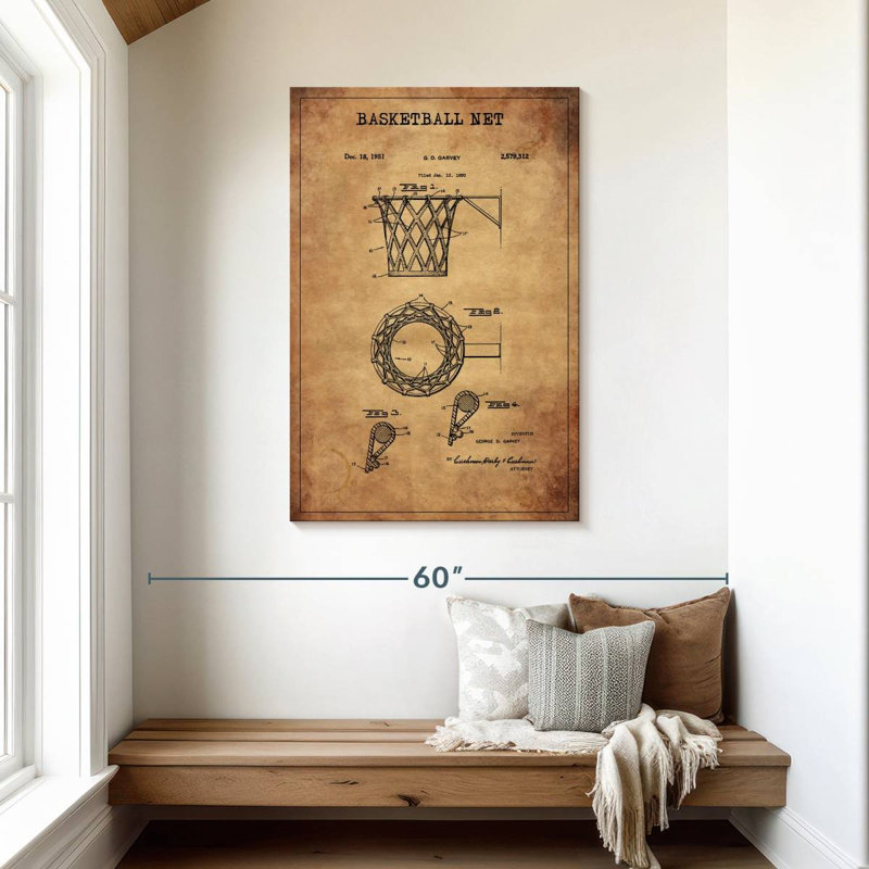 Panier de basketball breveté, H 45 po x l 30 po