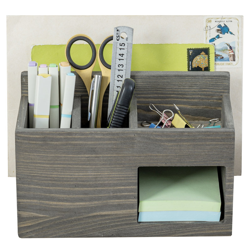 Solid Wood Desk Organiser