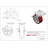 4 Piece Polyurethane Caster Set with Roller Bearings 2 Brakes