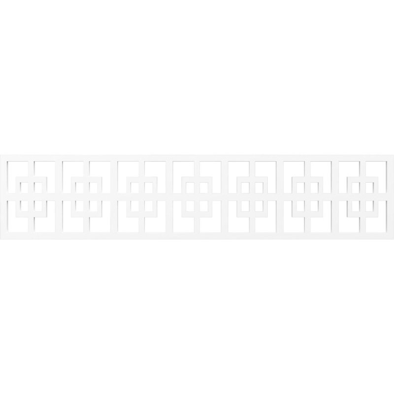 Cambridge Fretwork Moulding, 10" H x 46.75" W x 0.375" D, Architectural Grade PVC
