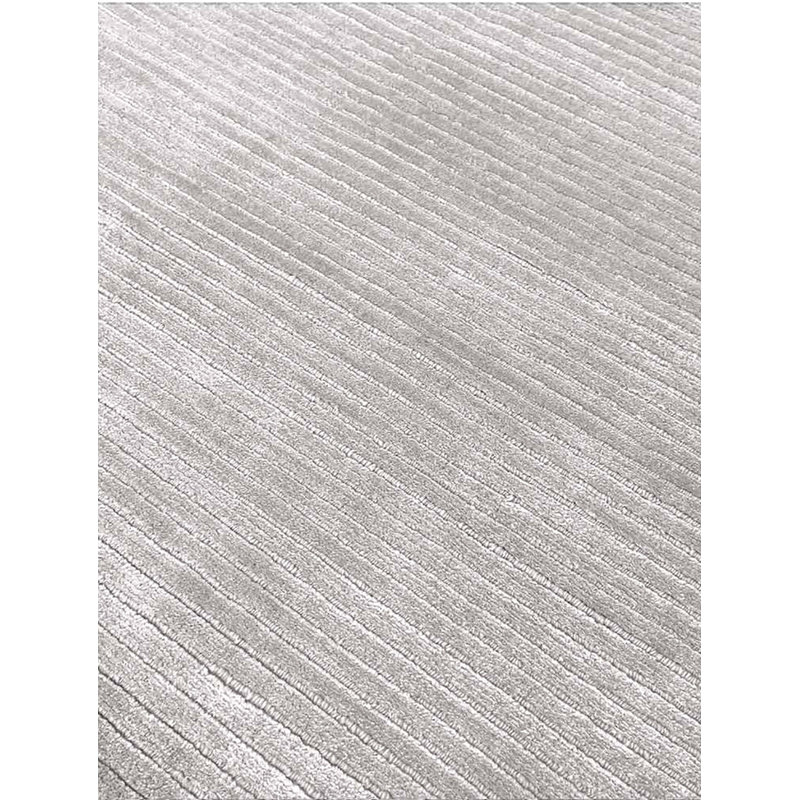Stripe Cut and Loop Handwoven Area Rug in Gris