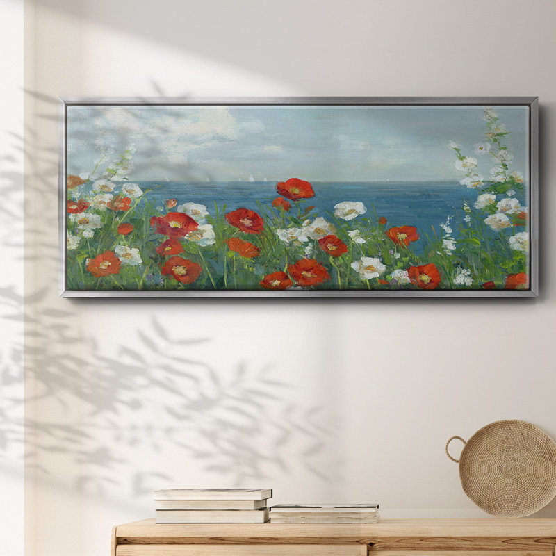À travers les fleurs - Toile encadrée, H 8 po x l 20 po