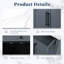 Ensemble d'armoires de cuisine autoportantes Modern Modern - 2 portes avec tiroir et tablettes réglables pour la salle à manger et la cuisine, gris-215796846