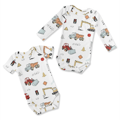 Ensemble de 2 vêtements de bébé rouges et bleus Construction Truck - ensemble de 2