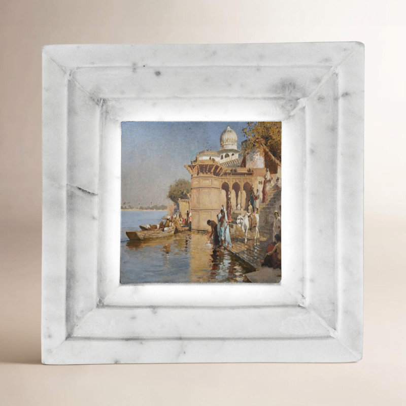 Barrona White Marble Marble Picture Frame