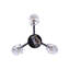 Lustre classique/traditionnel ombré 3 lumières Omak-432066190