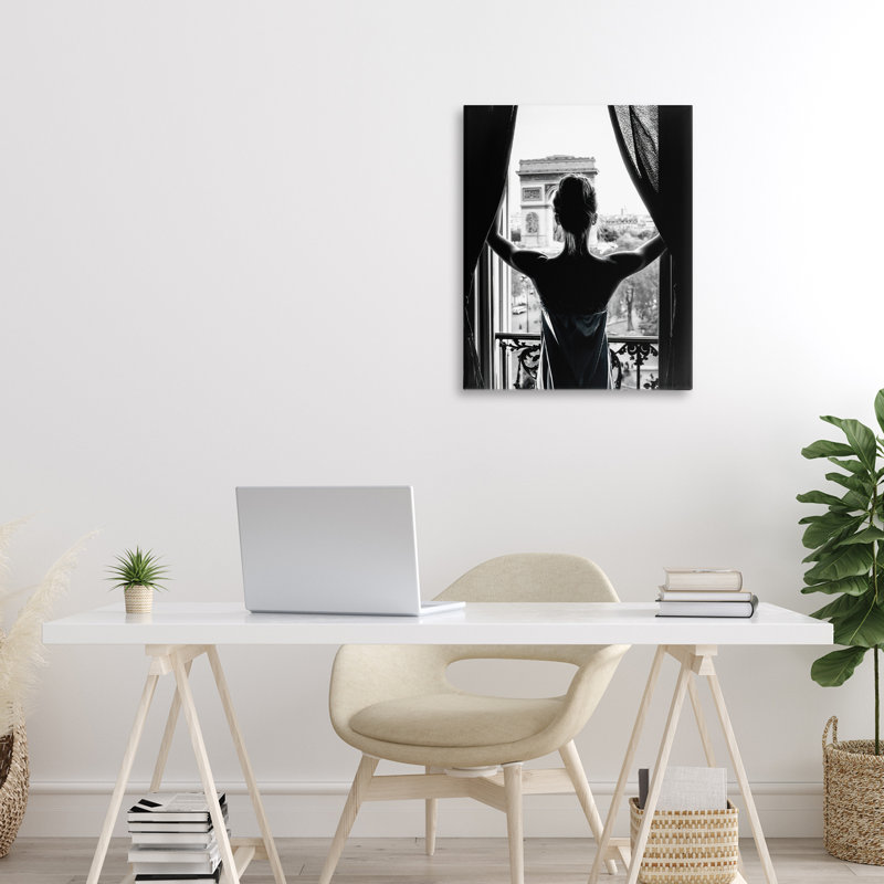 «Morning In Paris Silhouette», conception par Annabelle Hall, H 20 po x l 16 po