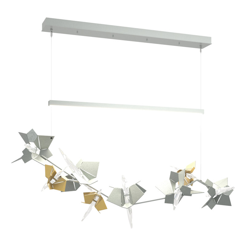 Belladonna Kitchen Island LED Pendant with Crystal Accents, Modern Brass, Modern Brass