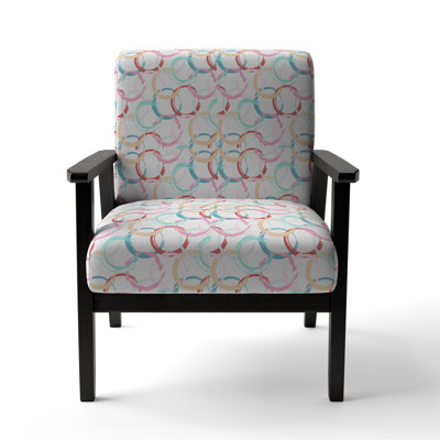 Fauteuil d'appoint en velours bleu et brun
