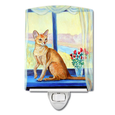 Cat Ceramic Night Light