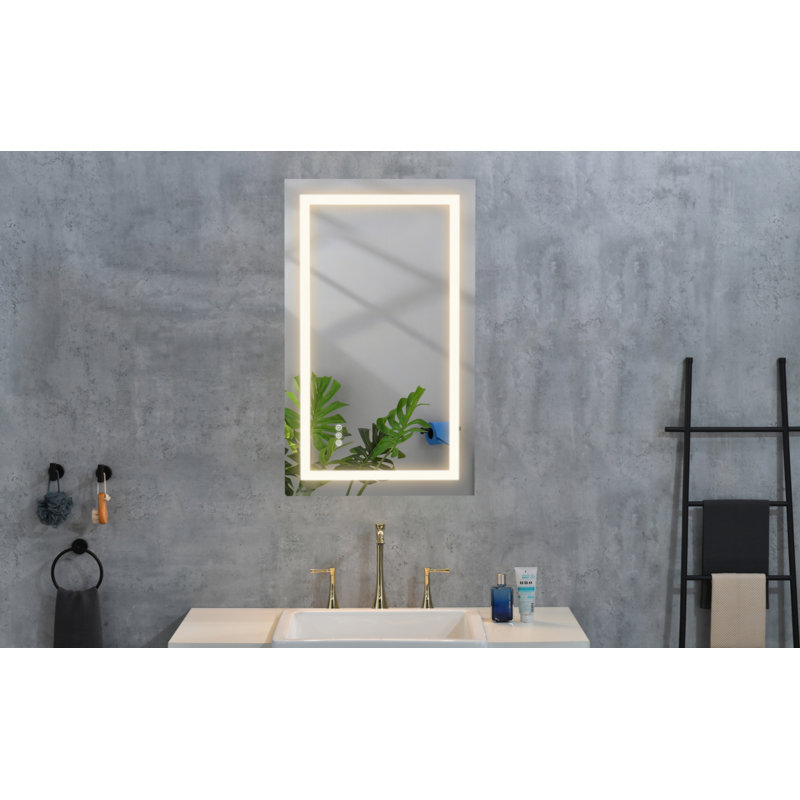 Miroir de salle de bain DEL, 32 po x 20 po